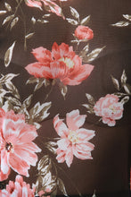 Load image into Gallery viewer, Floral Mesh Front Slits Longline Top
