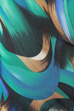 Load image into Gallery viewer, Abstract Whirl Keyhole Yoke Midi Dress